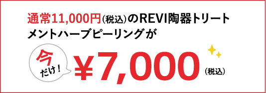 REVI陶器トリートメントハープピーリング割引